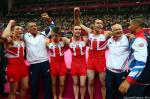 Командный финал у спортивных гимнастов